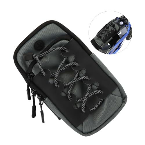 Dirtbike Battery Cover Storage Bag, Motorcycle Front Battery Frame Storage Bag for Surron Light Bee/Talaria/X160/X260/E Ride Pro/Surron Ultra Bee/Rawrr Mantis/Tuttio Soleil 01(Grey)