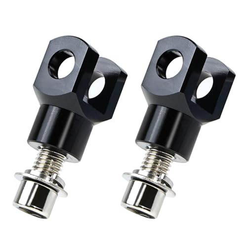 Motorcycle Foot Pegs Mount Supports Compatible with Harley Softail FX FXST FXR Low Rider Sport Glide Footrest Mounting Clevis Hardware Kit (Black) - color: Black