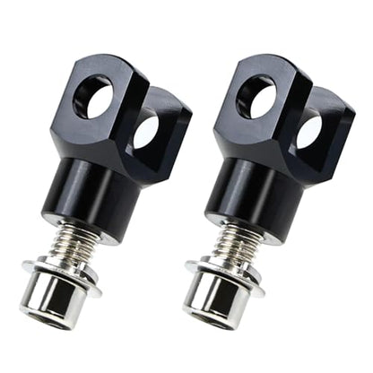Motorcycle Foot Pegs Mount Supports Compatible with Harley Softail FX FXST FXR Low Rider Sport Glide Footrest Mounting Clevis Hardware Kit (Black) - color: Black
