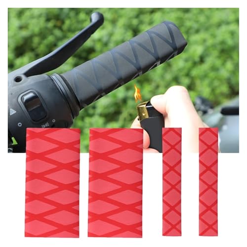 Non-Slip Rubber Grip Glove Motorcycle Handle Cover Universal Heat Shrinkable Grip Cover Sleeve Handlebar Covers Handlebars Grips - color: Brake-Green