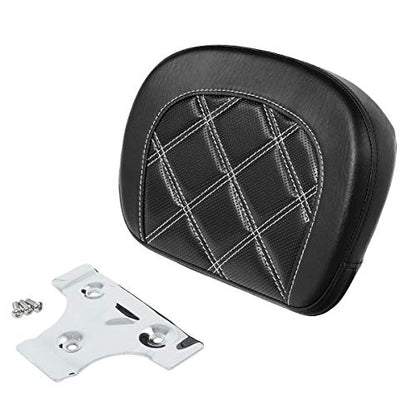 Detachable Sissy Bar Backrest Pad Fits For Harley 1997-2023 Touring Road King Tri Glide Street Glide Road Glide Electra Glide 2018-2023 Softail Slim FLSL Low Rider FXLR - color: Style F# 3