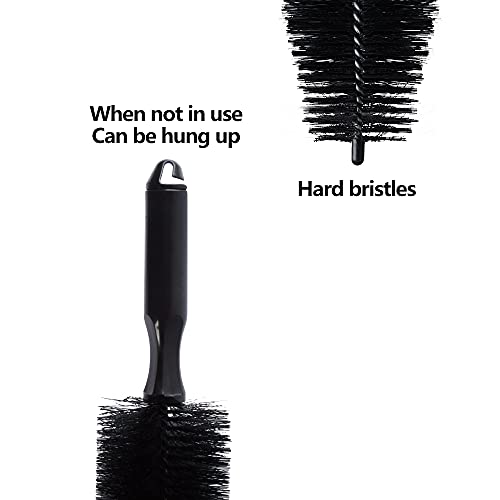 Motorcycle Car Wheel Spoke Brush Cleaner Black 11.8" Length