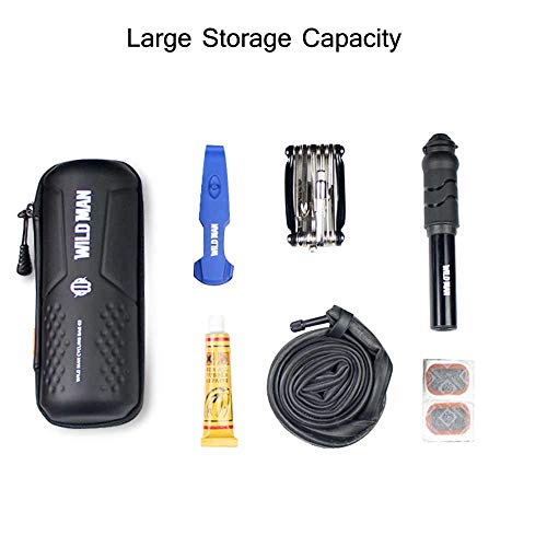 Bike Tool Bag Bicycle Storage Bag PU Leather Bicycle Repair Tool Pouch MTB Road Bike Bag for Water Bottle Cage