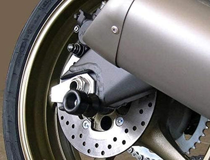 Pro-Tek Swing Arm Spools Sliders Made For 2015 2016 2017 2018 Yamaha FJ-09 FJ-9 FJ9 FJ 09, 6mm Spools with Black Acetal Pucks (Black)