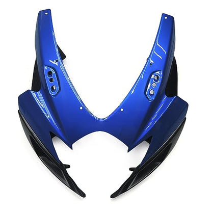 FLPRO Motorcycle Fairings Kit Compatible for Suzuki 06 07 GSXR600 GSXR750 K6 2006 2007 GSX-R600 GSX-R750 Fairing Kit ABS Plastic Injection Bodywork Gloss Blue Black Cowlings - color: Glossy Blue Black-1