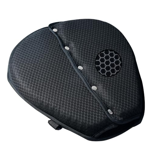 SUNPIE Motorcycle Gel Seat Pad Universal Motor Bike Seat Cover with Sun Protection Covers 3D Honeycomb Breathable Comfortable UV Resistance for Seat Height Adjustment &Vibration Reduction