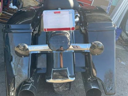 TDZ Black Rear Fender Saddlebag Gap Filler Panels for Harley Electra Glide FLHT 1993-2008, Electra Glide Sport FLHS 1993, Road King FLHR 1994-2008 - color: 1994-2008 Black