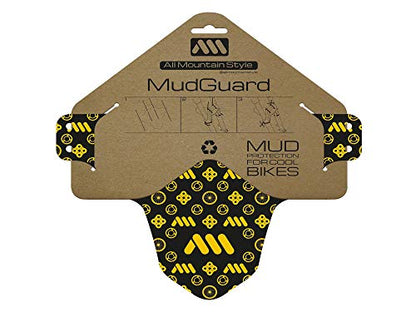 Bike Front Wheel Mudguard - Lightweight & Durable Protection - Universal Fit - Protect Against Mud, Water Spray and More - color: Gold/Couture