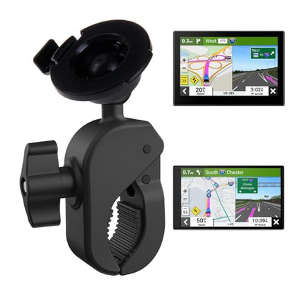 Adjustable Marine Motorcycle Bike Mount Handlebar Mount Compatible with Garmin Drive 53 52 51 60 61 GPS Navigator/Garmin DriveSmart 55 71 66 76 65 / RV 795 / dezl OTR610 OTR720 OTR710 OTR500
