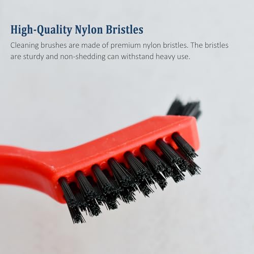 6pcs Nylon Brushes for Cleaning, Small Cleaning Brushes for Tight Spaces, Car Detailing Brush Set for Cleaning Dust in Holes - size: 6 pcs