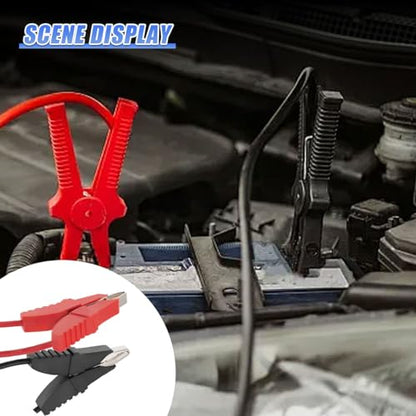 3.2FT 12V 14AWG Alligator Butterfly Clip to SAE Connector, Battery Charging Wire for Car Solar Power, Quick Release Adapter Extension Cable with Clamp, Fit for Car, Motorcycle (ButterflyClip) - size: ButterflyClip
