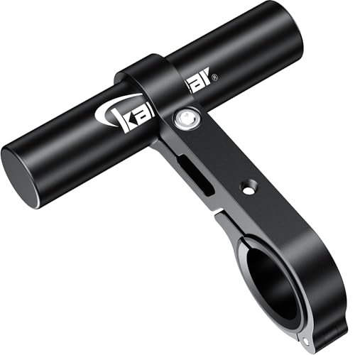 Kaedear Motorcycle Handlebar Clamp Mount Bar Short Version, Aluminum Accessory Extension for Phone,GPS, Camera, 0.86/1/1.12/1.26 Inches(22/25.4/28.6/32mm) Handlebar Compatible, Heavy Duty, KDR-H4S-BK