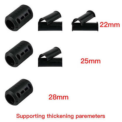 NICECNC Universal 22/25/28M Motorcycle Bumper Guard Blocks Engine Crash Bar Protect Slider Compatible with Honda NC750S, Compatible with BMW R1200RS, Compatible with Yamaha Tracer 700, See Fitments