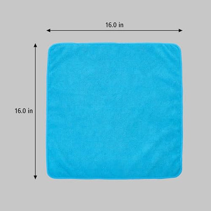 Rubbermaid Commercial Products HYGEN r-40 Recycled Microfiber Cloths, 16"" X 16"" Blue, 24-Pack, Durable, Lint-Free, Wet-Dry Cleaning for Home, Applianes, Cars, Custodial Spaces, Housekeeping, Glass - color: Blue, size: 16 In x 16 In