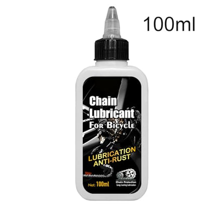 Chain Lube - 100ml Rust Proof Smooth Lubricant, Bike Chain Oil for Mountain Road Biking Cycling Maintenance Wash Cleaning Gear Brake Cable Tire Disc