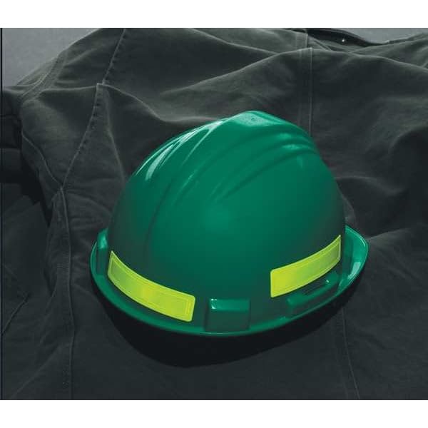 AccuformNMC Adhesive Retro-Reflective Hard Hat Helmet Stickers, 1" x 4" Fluorescent Strips, LHR104BU Bright Blue (Pack of 16) - color: Blue