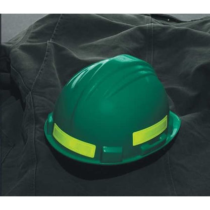 AccuformNMC Adhesive Retro-Reflective Hard Hat Helmet Stickers, 1" x 4" Fluorescent Strips, LHR104BU Bright Blue (Pack of 16) - color: Blue