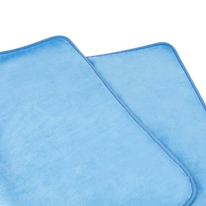 Amazon Basics Super Absorbent Microfiber Car Drying Towel, Scratch-Free, Streak-Free, Lint-Free, 36"L x 25"W, Blue - color: Blue, size: 36"L x 25"W