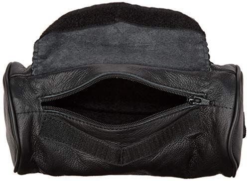 Genuine Soft Leather Universal Motorcycle Tool Bag w/Braid Trim