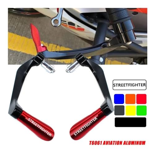Handguard for Du&Cati Streetfighter Panigale V4 R V4S 2018-2022 Motorcycle Bar Ends Brake Protector Clutch Lever Protection, Black - color: Black