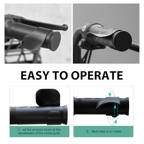 Motorcycle Throttle Assist, Cruise Control, 7/8" Handlebar Grip, Plastic, Universal Fit
