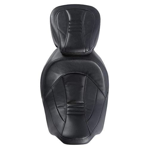 SLMOTO Motorcycle Front Rear Seat for Harley, Detachable Driver & Passenger Seat, Fit For Harley CVO Road King Road Street Electra Glide Ultra Limited 2009-2023 - color: StyleA Black Seat