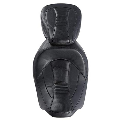SLMOTO Motorcycle Front Rear Seat for Harley, Detachable Driver & Passenger Seat, Fit For Harley CVO Road King Road Street Electra Glide Ultra Limited 2009-2023 - color: StyleA Black Seat