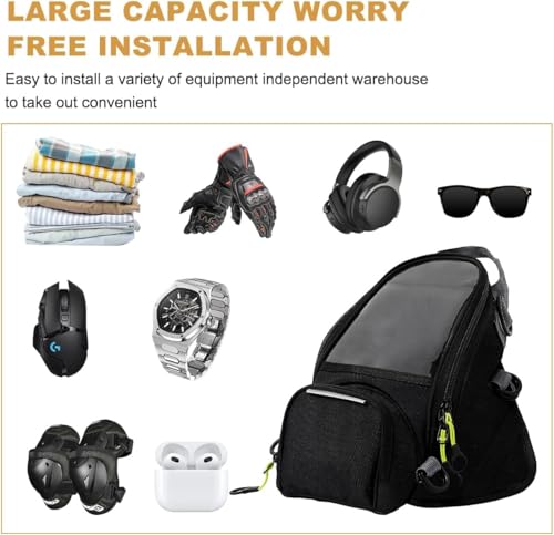 Motorcycle Bag for AAA, Waterproof and Durable Motorbike Bag Touch Screen Phone Bag Easy to Install Scratch-Resistant