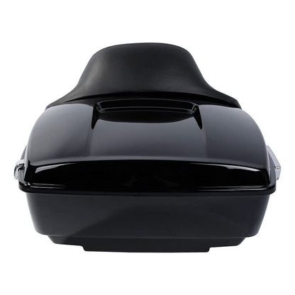 TCMT King Motorcycle Trunk Box Backrest Detachable Mounting Rack Fit For Harley 2014-2025 Touring CVO Road King Road Glide Street Glide Electra Glide Pack - color: Style A Chrome 2 Up Rack#1