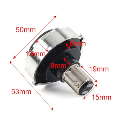 1 Pc Angel Eye Light Headlight Motorcycle Angel Eye Flash Strobe Tail Brake Rear Lights 12V, Colorful