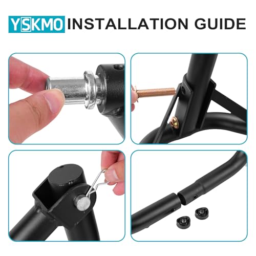 Motorcycle Front Wheel Triple Tree Lift Stand,500Lbs Capacity,Series of pins: 1.06", 0.95", 0.79", 0.7", 0.59", Φ1.5" tube, For Yamaha, Suzuki, Ducati, BMW