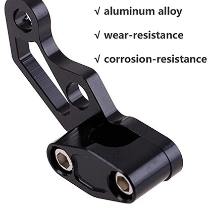 Universal Motorcycle Brake Cable Clip Oil Pipeline Clamp Aluminium Brake Clutch Wire Oil Pipe Cable Clamp Fit for Yama-ha Hon-da - color: Black