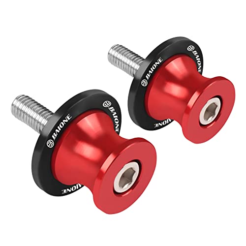 Worldmotop 6MM Swingarm Spools Sliders Replacement For Yamaha YZF R1 R3 R6 R25 R1000 - color: Orange