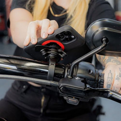 Quad Lock Motorcycle Handlebar Mount PRO - Large for iPhone, Samsung Galaxy and Pixel Smartphone - size: Handlebar PRO - Large