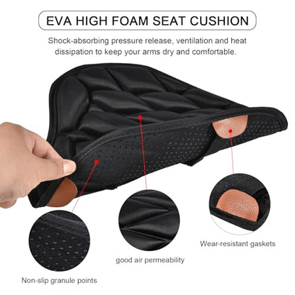 SaferCCTV Motorcycle Seat Cover ATV Padded Seat Protector,Motorcycle Seat Cushion Air Cooling 3D Motorcycle Seat Pad(New Size L) - size: New Size L