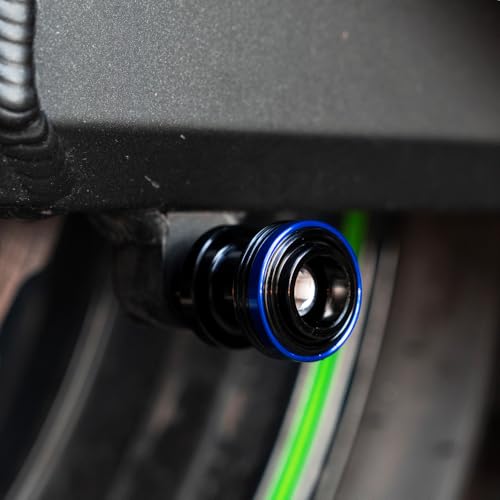 M8 Swingarm Spools Sliders, CNC Billet Aluminum Universal Paddock Rear Stand Screws Bobbins, Fits for CBR600RR CBR1000RR, GSXR600/750/1000, ZX6R ZX10R Z650 Z900, SV650,S1000RR– 2 PCS (Blue) - color: Blue