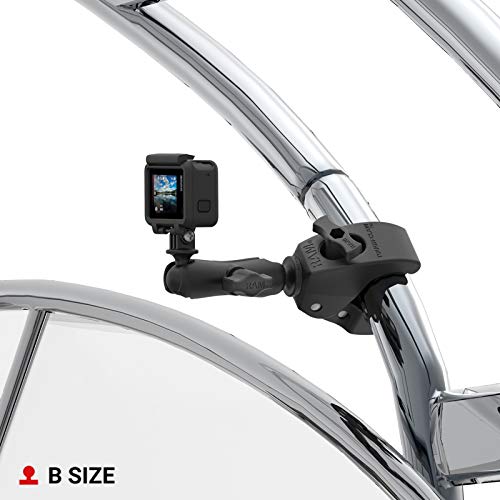 RAM MOUNTS Tough-Claw Clamp Base with B Size 1" Ball, Rail and Handlebar Mount Base for Phone, Tablet & Device Holders RAP-B-404U - style: Medium Clamp