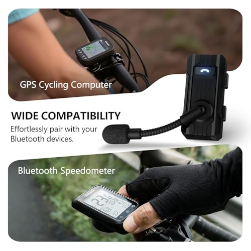 BH03 Bluetooth 5.4 Helmet Headphone, 8-Way Group Communication System with 1000m Range, Noise Cancelling Headset with Mic for Biking, Skiing, Climbing, White - color: White, size: Single Pack
