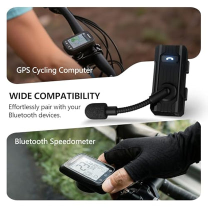 BH03 Bluetooth 5.4 Helmet Headphone, 8-Way Group Communication System with 1000m Range, Noise Cancelling Headset with Mic for Biking, Skiing, Climbing, White - color: White, size: Single Pack