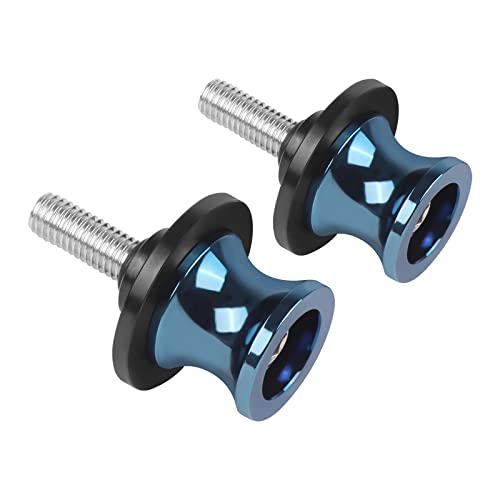 Worldmotop 2PCS 10MM M10 X1.5 Motorcycle Swing arm Spools Swingarm Spools Sliders Stand Screw Replacement for Kawasaki Ninja 650 Ninja 400 Z650 Z800 Z900 Z1000 (blue) - size: blue