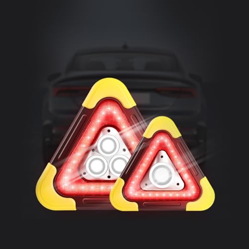 ASLAM Warning Triangle Light, Waterproof and Anti-rear-end Triangle Emergency Light