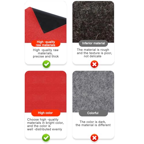 Extra Large Garage Floor Mat, 7.4ft x 17ft Absorbent Oil Spill Mat for Under Car Waterproof Garage Carpet with Non-Slip Backing Cuttable Flooring Rug for Car, Motorcycle, Garages Protection Red