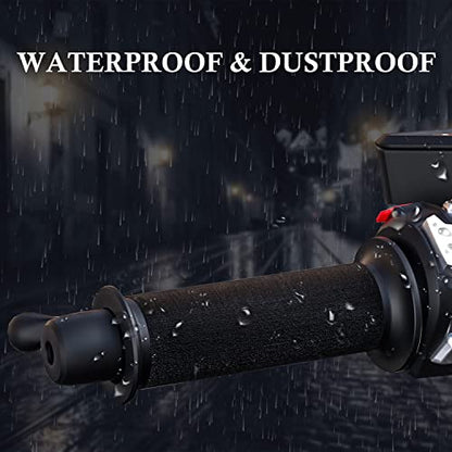 12V Motorcycle Heating Handle Cover Intelligent Three Speed Temperature Adjustment Handlebar Cover Winter Electric Heated Handlebar Cover Motorcycle Handlebar Warmer