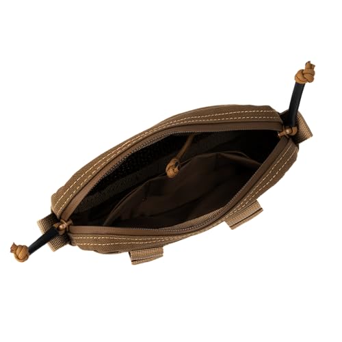 Tactical Belt Pouch EDC Waist Bag MOLLE Admin Pocket Modular Medical Kit Organizer Phone Holster Vest Pack Nylon Utility Zipper Wallet Small Gear Tool Carrier for Men Women Camping Hiking - color: Coyote Brown