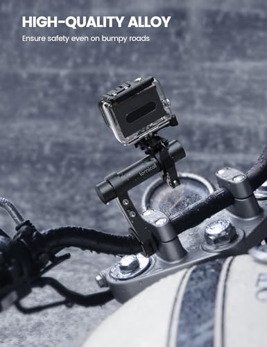 Lamicall Bike Handlebar Extender - [4" Long] Aluminum Alloy Handlebar Extension for Bicycle and Motorcycle, with Single Mounting Clamp Bracket, Fit Handlebars with Diameter of 0.875" to 1.34" - size: 4" Long
