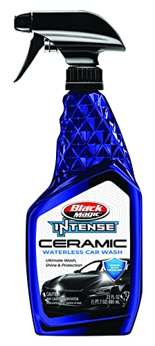 Black Magic 120188SRP Intense Ceramic Waterless Carwash 23oz - Ultimate Wash, Shine and Protection for a Flawless Appearance That Lasts for Miles