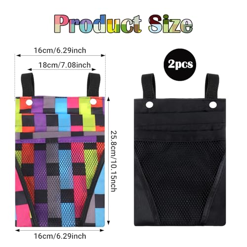 2 Pack Bike Handlebar Bag, Canvas Bicycle Handle Bar Front Hanging Pouch with Phone Holder for Scooter eBike Motorcycle Mountain Road Bike Cycling Accessories for Women Men