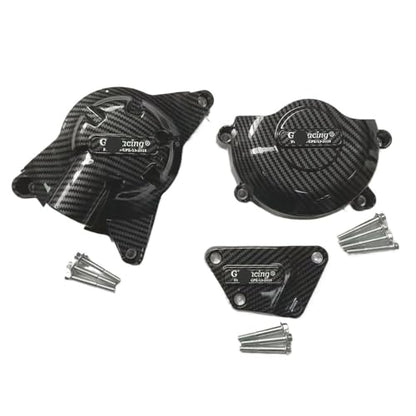 Engine Cover Crank Case Application：Motorcycle Engine Protection Cover For YZF R6 2006-2024 Protector Set - color: Carbon-Look