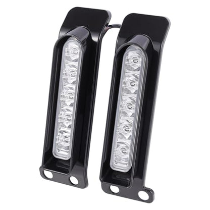 LED Filler Panel Lights Rear Fender Light Turn Signals Lamp Brake Tail Lights Fit for Harley Touring Electra Glide Ultra Limited Road King Road Glide 2014-2024(Black Housing Transparent Lens) - color: Black Housing Transparent Lens