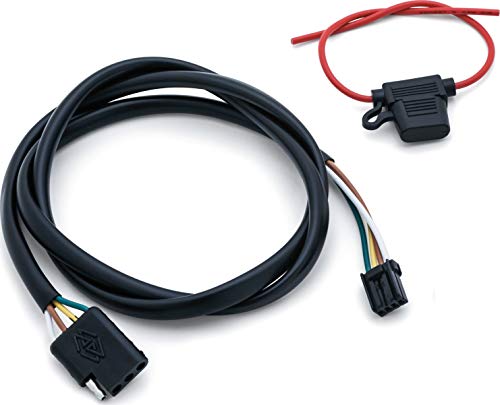 Kuryakyn 2596 Motorcycle Accessory: Plug & Play Trailer Wiring with Relay Harness for 2014-19 Harley-Davidson FLH/FLT Motorcycles with 4-Wire Trailer , black - size: 4-Wire Trailer, style: FLH/FLT Models